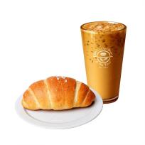 [커피빈] 커피빈 아이스 바닐라라떼 (S) + 말돈소금빵