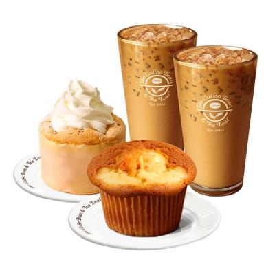 커피빈 바닐라라떼 (S) 2 + 생크림카스테라+크림치즈머핀