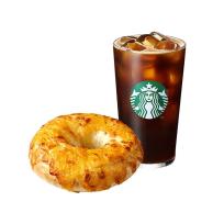 스타벅스 [간편한 한끼(ICE)] 아이스 카페 아메리카노T+탕종 파마산 치즈 베이글