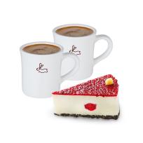 [한스케익] 한스케익 산딸기치즈 조각+HOT아메리카노 2잔