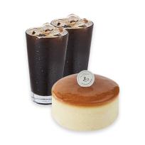 [한스케익] 한스케익 쁘띠치즈수플레+ICE아메리카노2잔