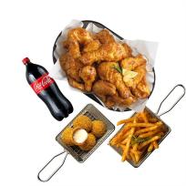 [BHC치킨] BHC 골드킹 콤보+뿌링치즈볼+케이준프라이+콜라1.25L