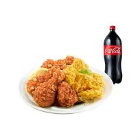 [BHC치킨] BHC 후라이드반/양념반+콜라1.25L