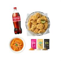 [BHC치킨] BHC 콰삭톡+분모자 로제 떡볶이+콜라1.25L