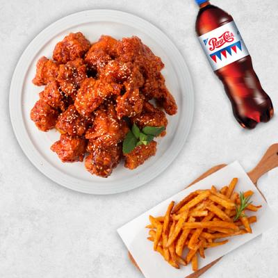 네네치킨 순살쇼킹핫치킨+콜라(1.25L)+감자