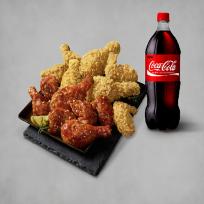 [BBQ] BBQ 황올반+BBQ양념반(콤보)+콜라1.25L