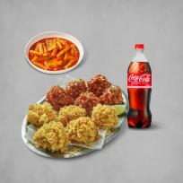 [BBQ] BBQ 황올반+BBQ양념반(순살)+떡볶이+콜라1.25L