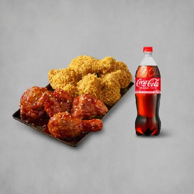 BBQ 황올반+BBQ양념반+콜라1.25L