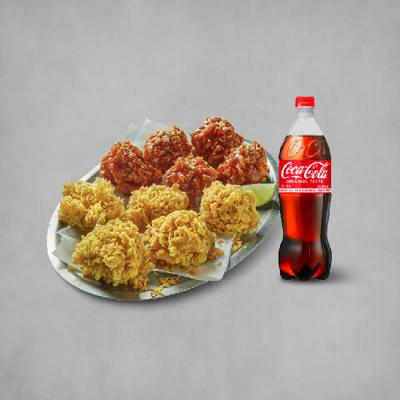 BBQ 황올반+BBQ양념반(순살)+콜라1.25L