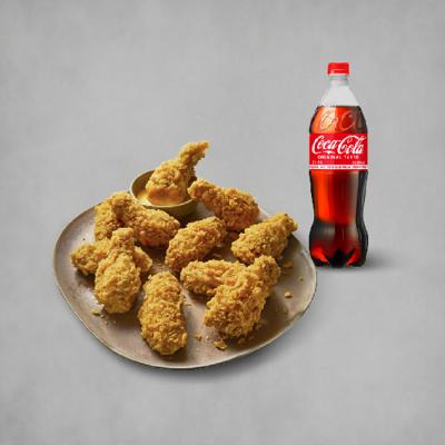 BBQ 황금올리브 핫윙+콜라1.25L