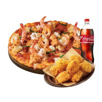 [도미노피자] 도미노피자 랍스터 슈림프 (L) + 콘 크런치 치킨 + 콜라 1.25L