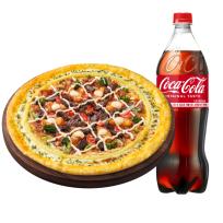 [피자헛] 피자헛 화이트 트러플 스테이크 뇨끼 리치골드L + 콜라 1.25L