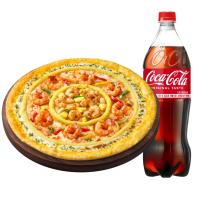 [피자헛] 피자헛 더블 쉬림프 크런치 리치골드L + 콜라 1.25L